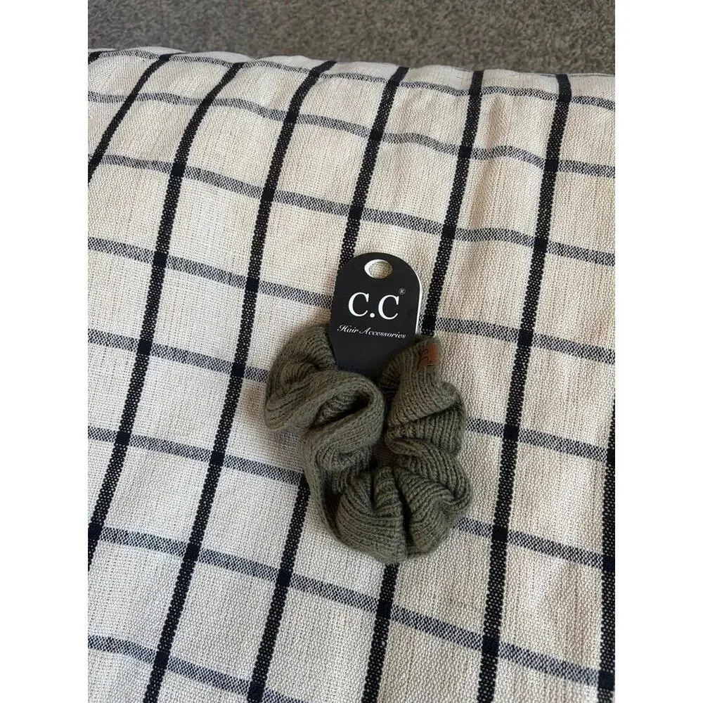 NWT C.C Green Scrunchie